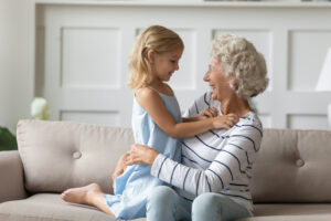 Older woman with child